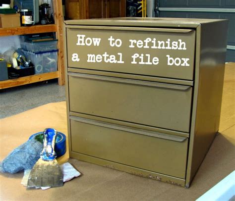 how to refinish metal cabinets